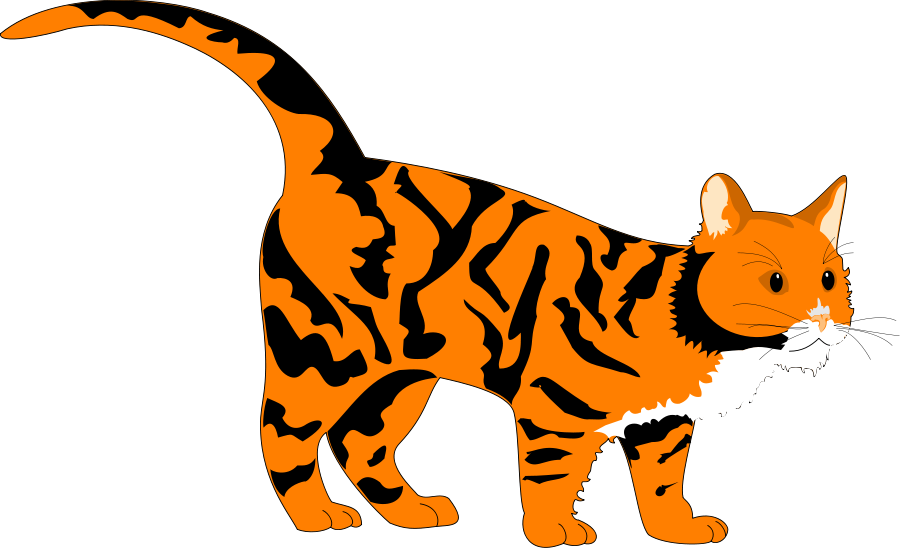 A Cartoon Of A Tiger