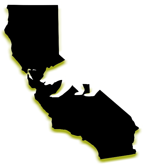 California Outline Png 563 X 644