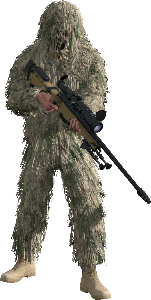 A Person In A Camouflage Suit Holding A Gun