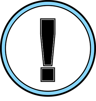 A Black And White Exclamation Mark