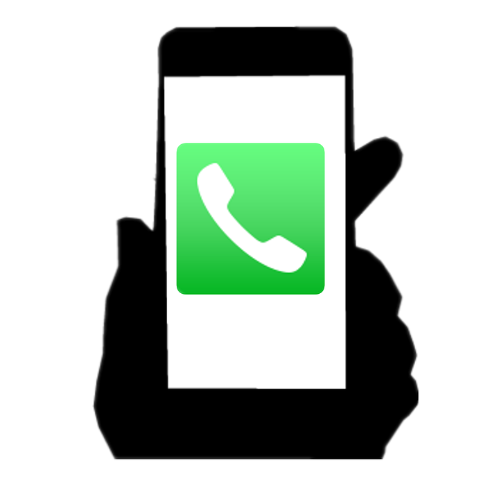 A Phone With A Green Phone Logo