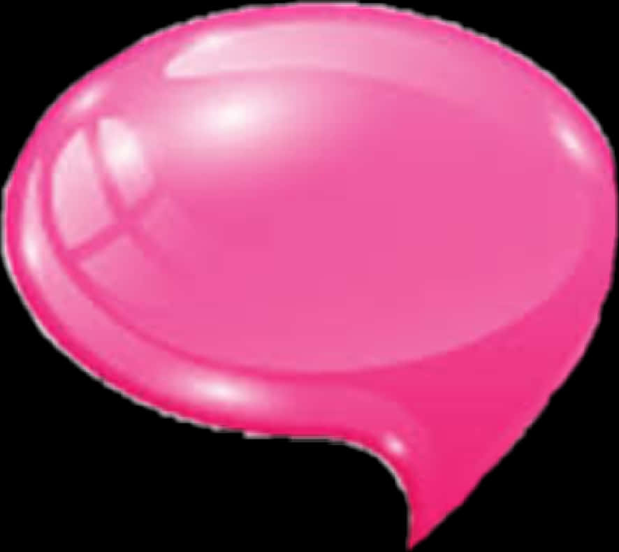 A Pink Bubble Shaped Object