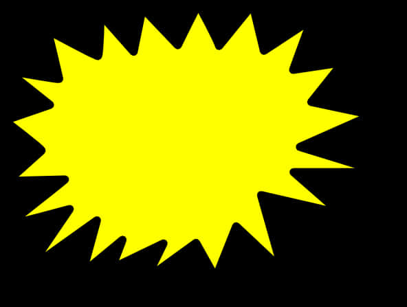 A Yellow Explosion On A Black Background