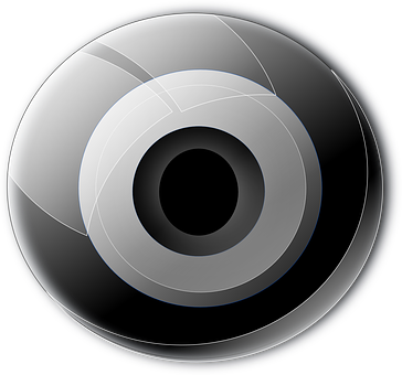 A Black And White Eyeball