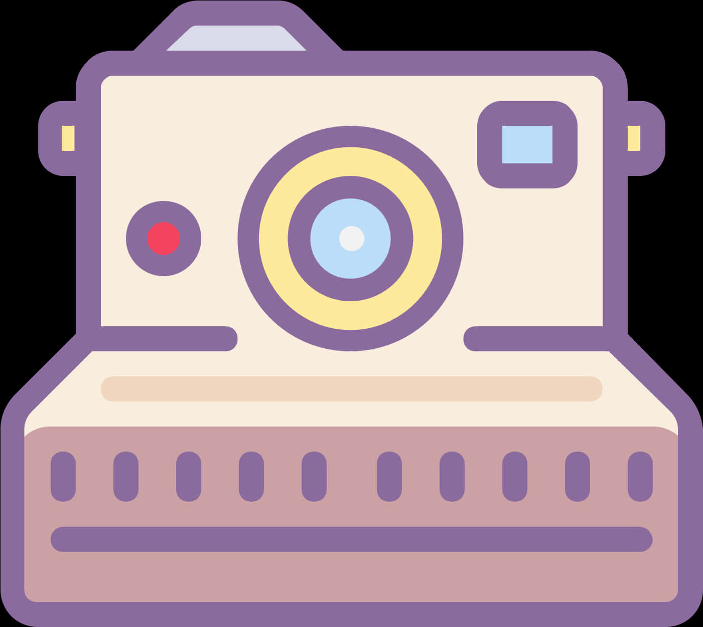 Camera Clipart Polaroid Camera - Polaroid Camera Icon Transparent Background, Hd Png Download