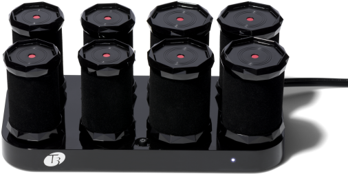 A Black Device With Several Cylinder Cylinders