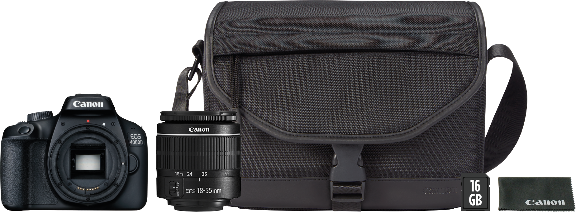 A Camera Lens Next To A Bag