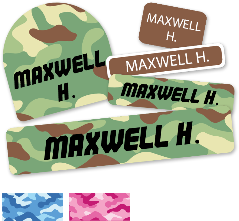 Camouflage Labels For Back To School - Military Camouflage, Hd Png Download