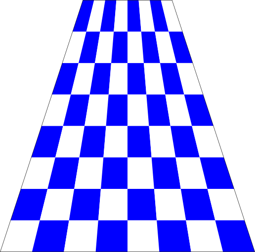A Blue And White Checkered Floor