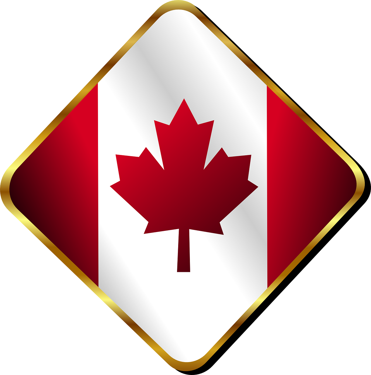 Canada, Canadian, Country, Flag, Leaf, Maple, Pin - Canada Flag Vector Free, Hd Png Download