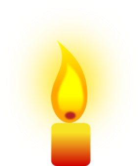 Orange Gradient Candle