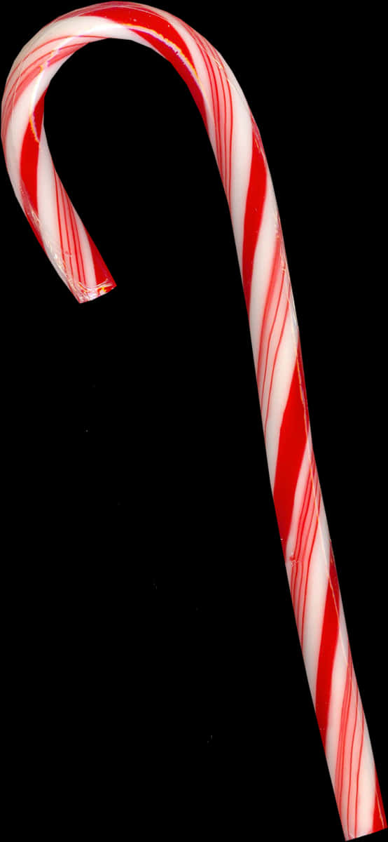 A Candy Cane With A Broken Tip
