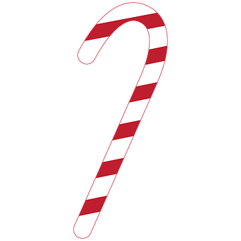 A Red And White Candy Cane