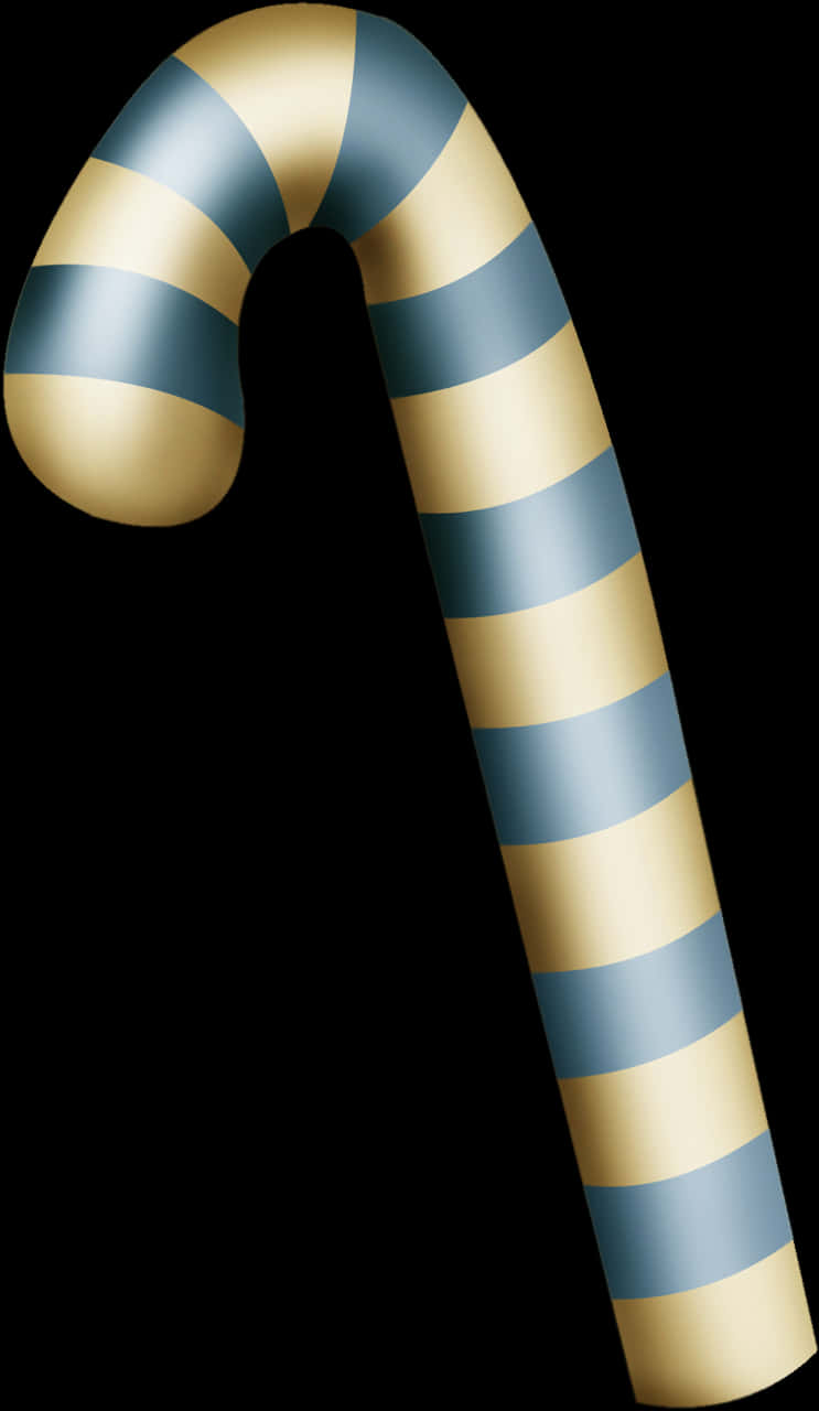 A Close-up Of A Candy Cane