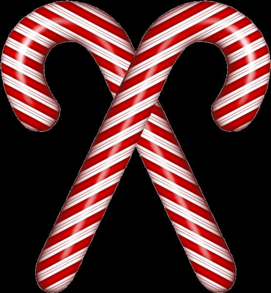 A Red And White Candy Canes