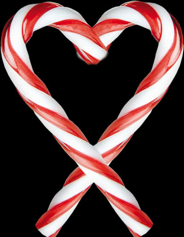 A Heart Shaped Candy Canes