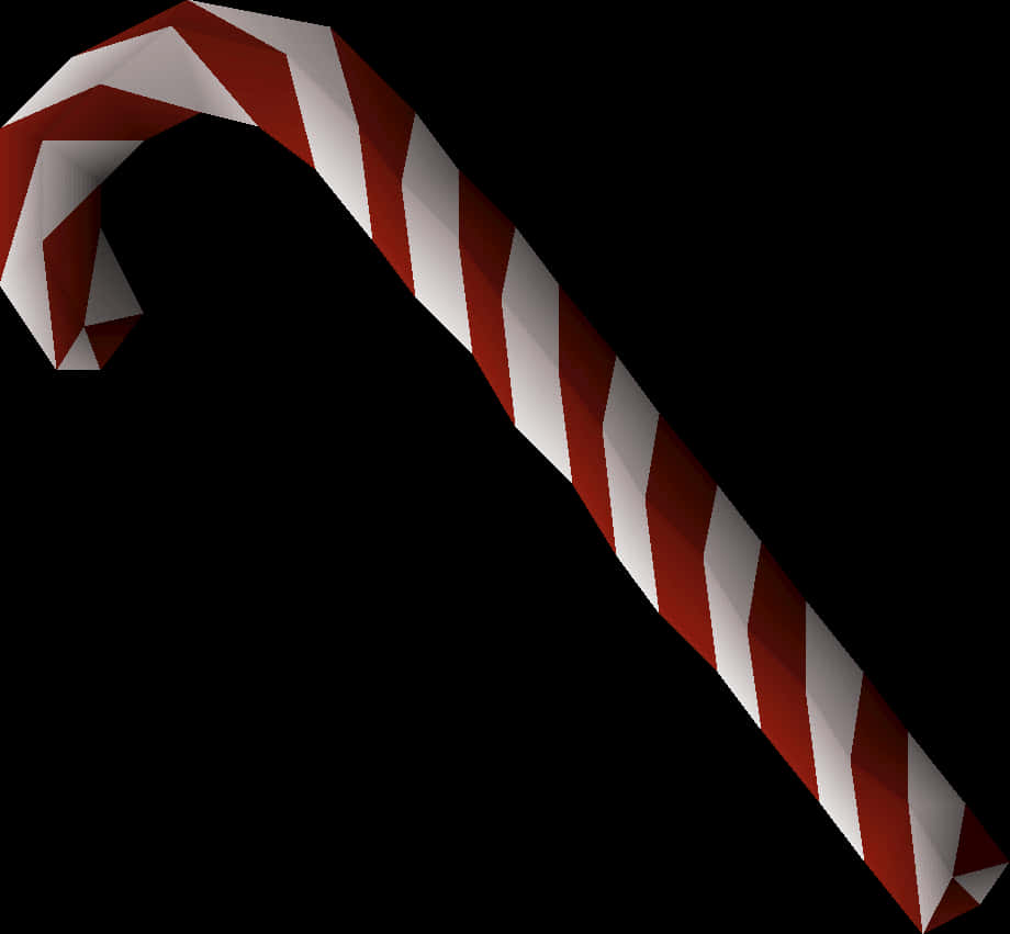 A Red And White Candy Cane