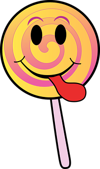 A Cartoon Of A Lollipop