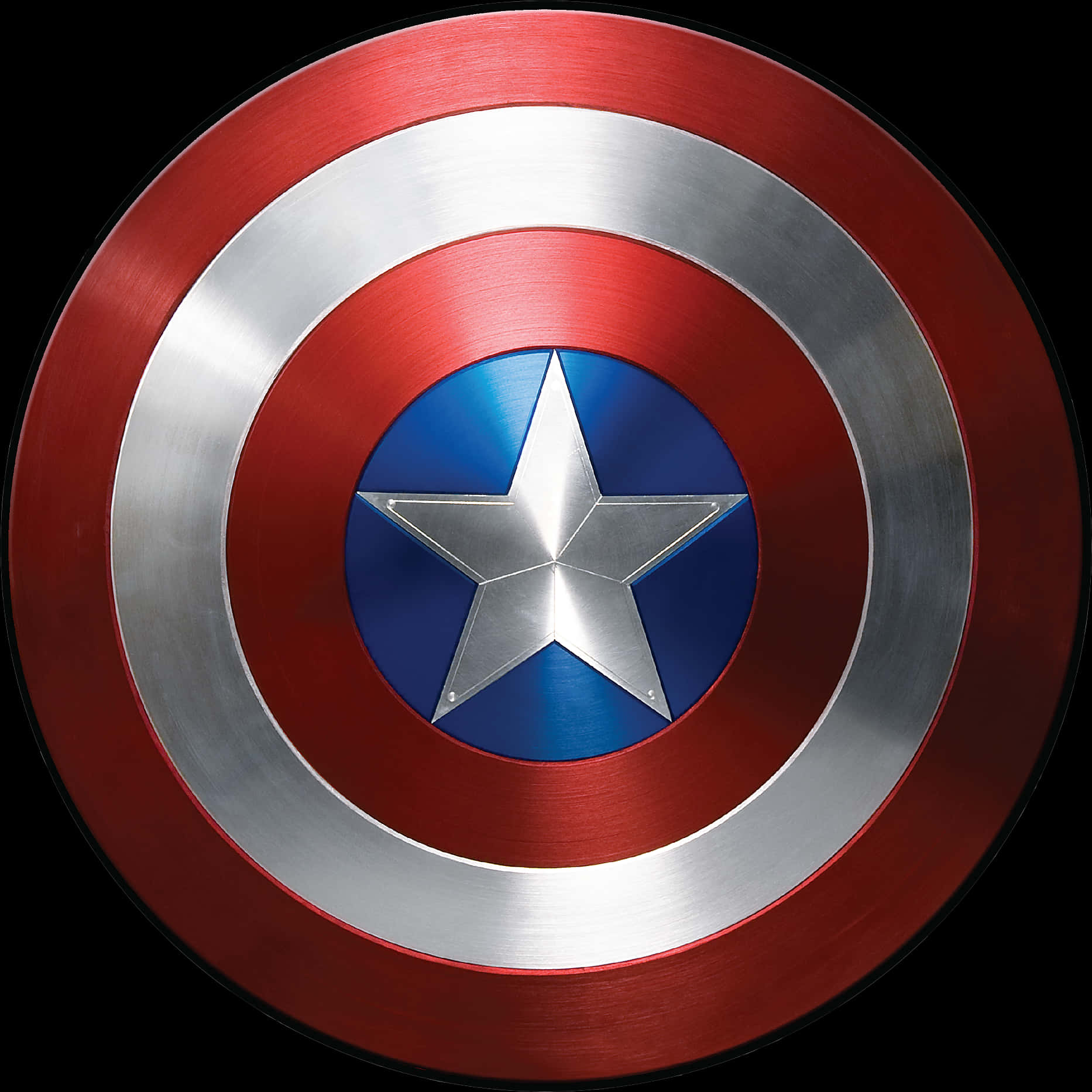 A Red White And Blue Shield With A Star