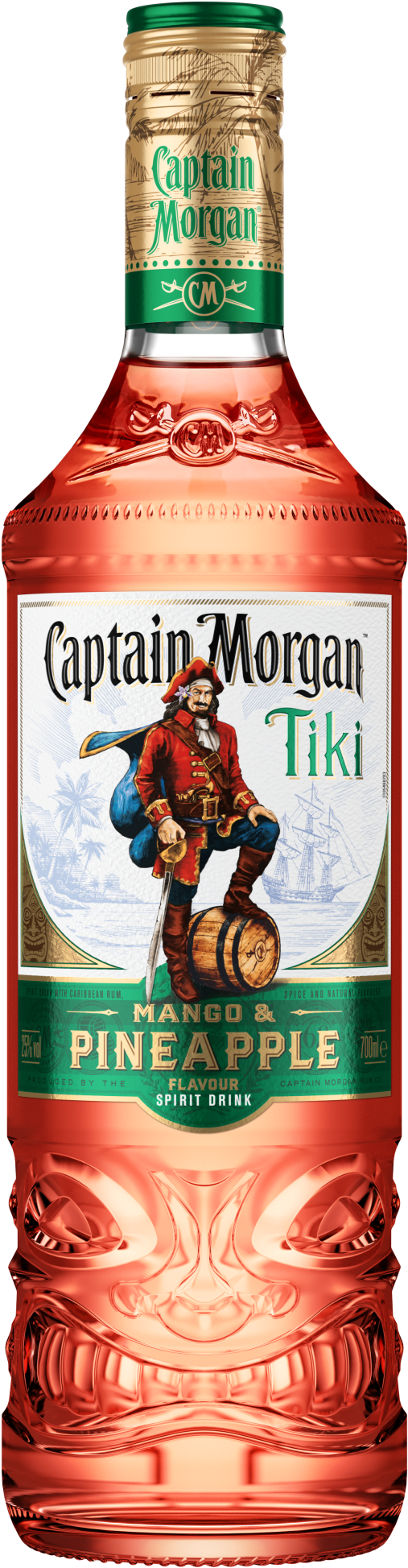 A Label Of A Pirate On A Barrel