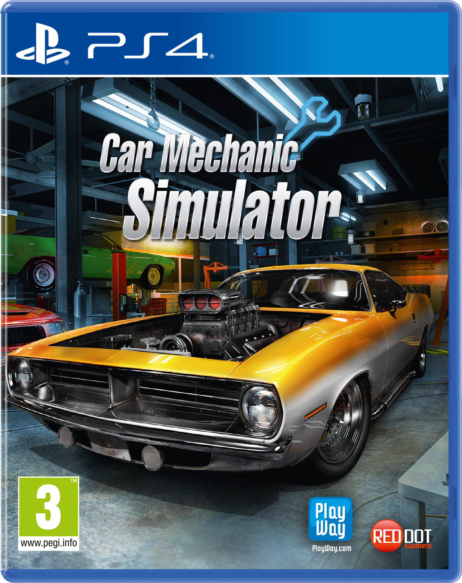 A Video Game Cover With A Car In The Center