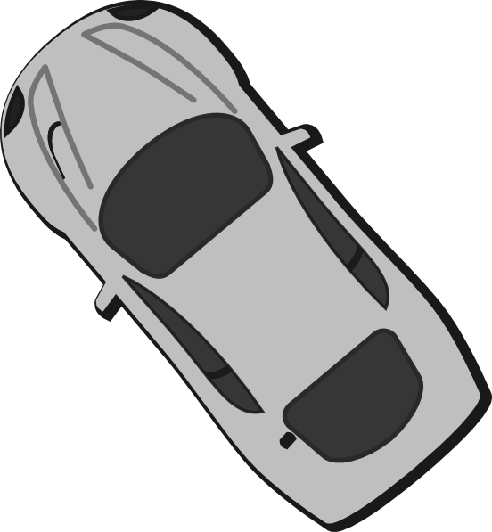 A Grey Car With Black Background