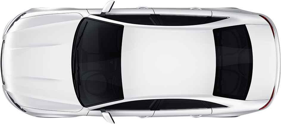 A White Car With Black Roof