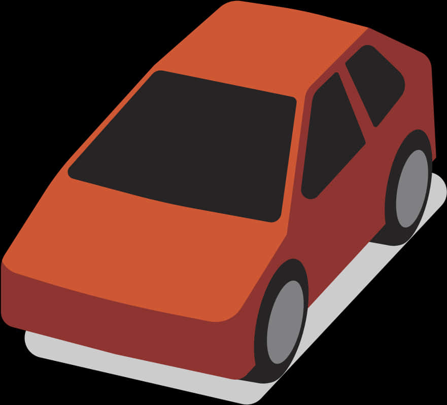 A Red Car With Black Background