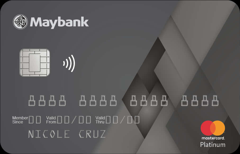 A Credit Card With A Chip And Numbers