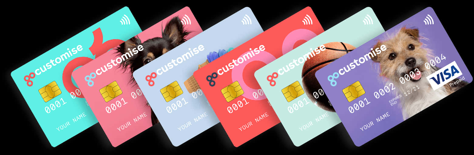 A Group Of Credit Cards