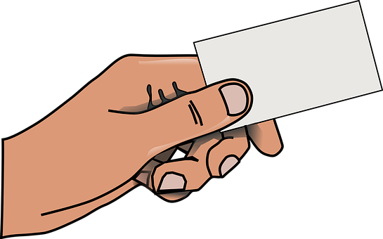 Hand Holding Business Card