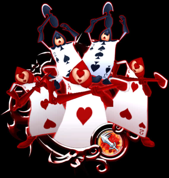 Cards Clipart Alice In Wonderland - Alice In Wonderland Png, Transparent Png