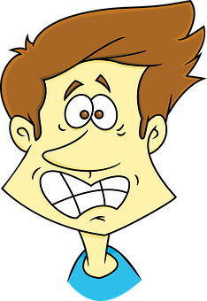 Cartoon Of A Man With A Surprised Expression
