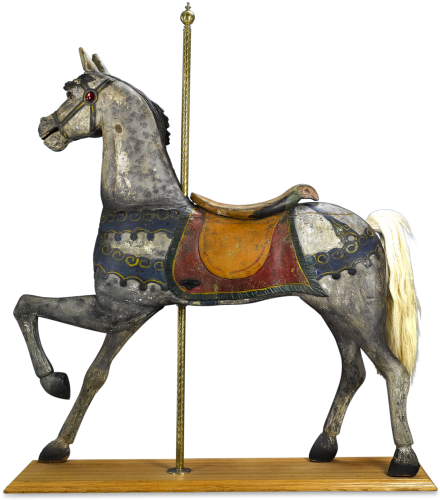 A Horse On A Stand