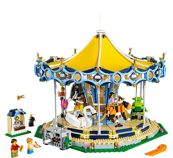 A Toy Carousel With Lego Pieces