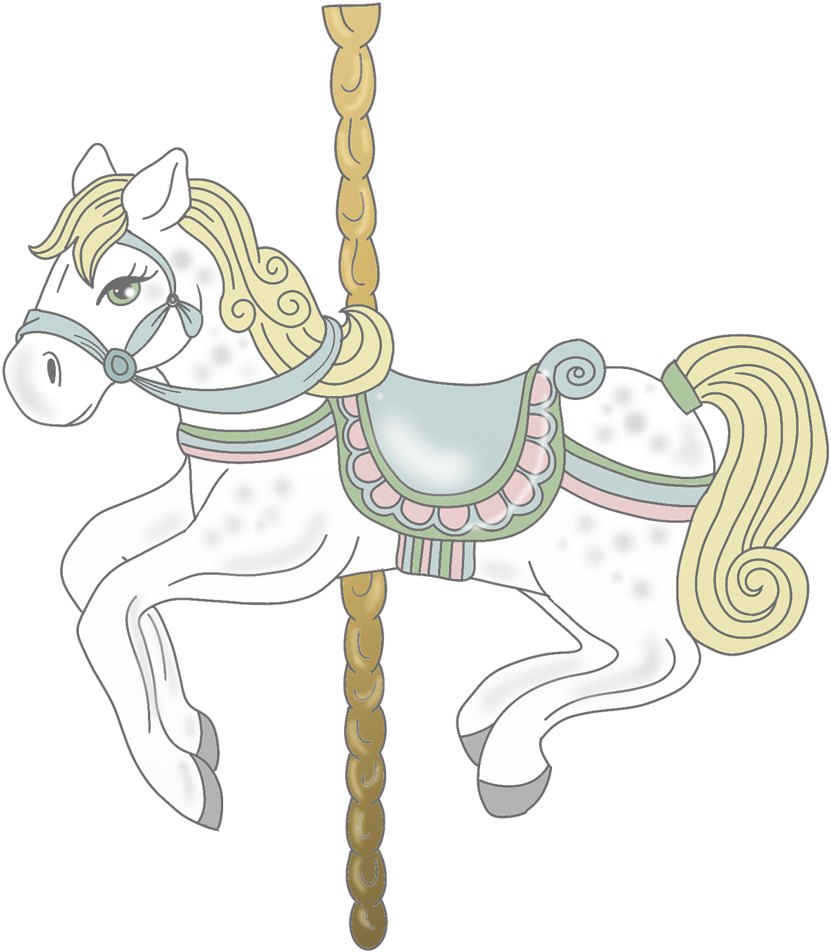 A White Horse On A Gold Chain