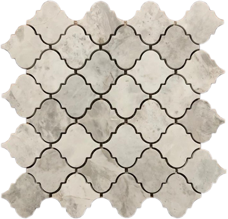 A White Tile With Black Background