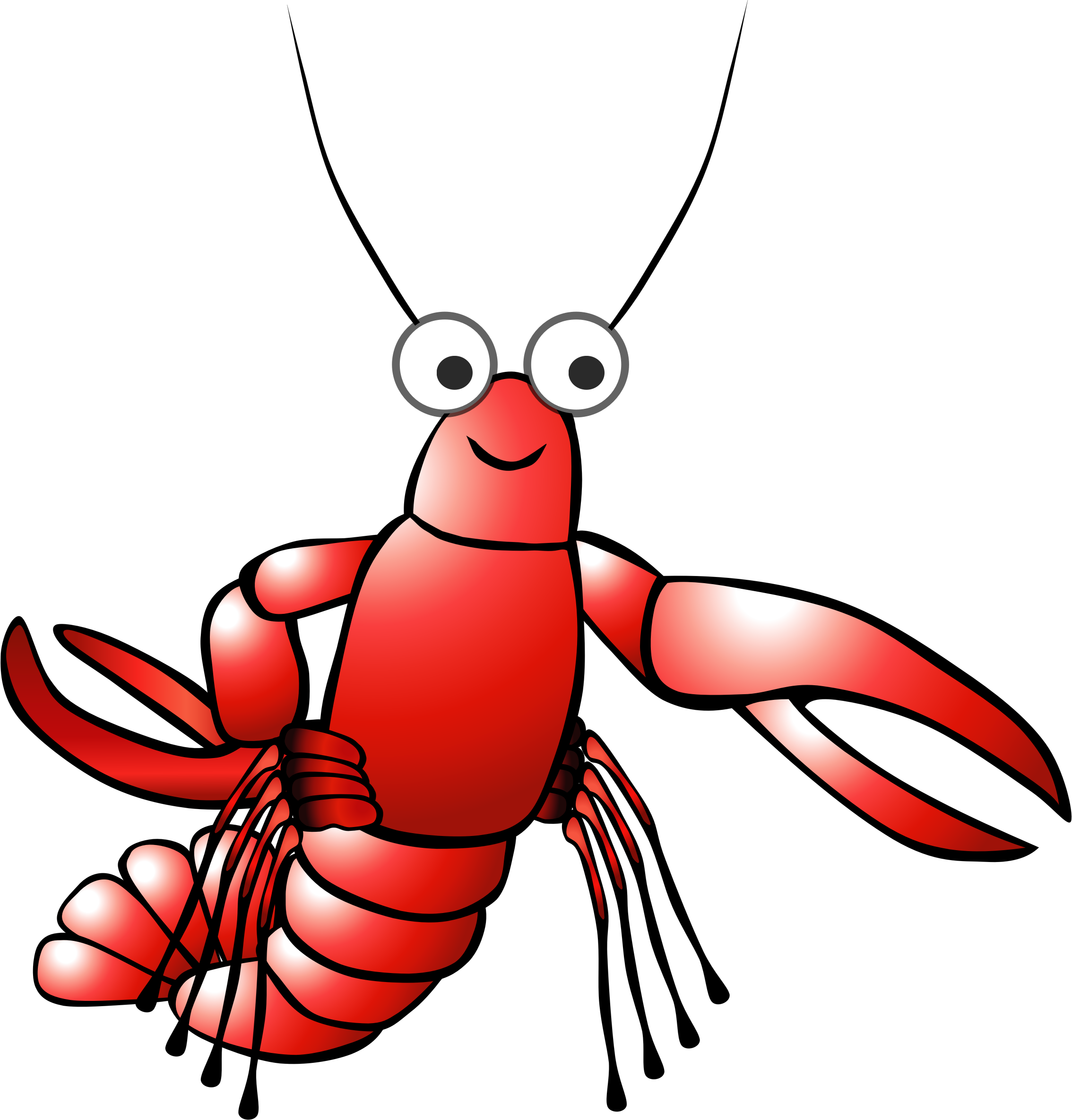 A Red Lobster With Big Eyes