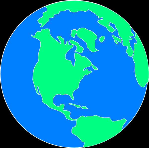 Cartoon Earth Globe