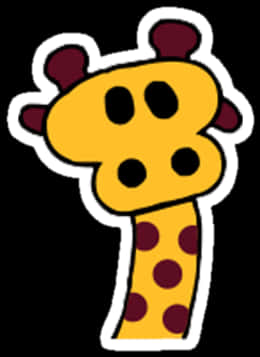 Cartoon Giraffe Face - Giraffe Cartoon Face Png