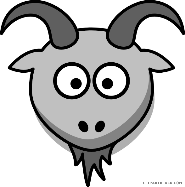 A Cartoon Of A Goat With Horns