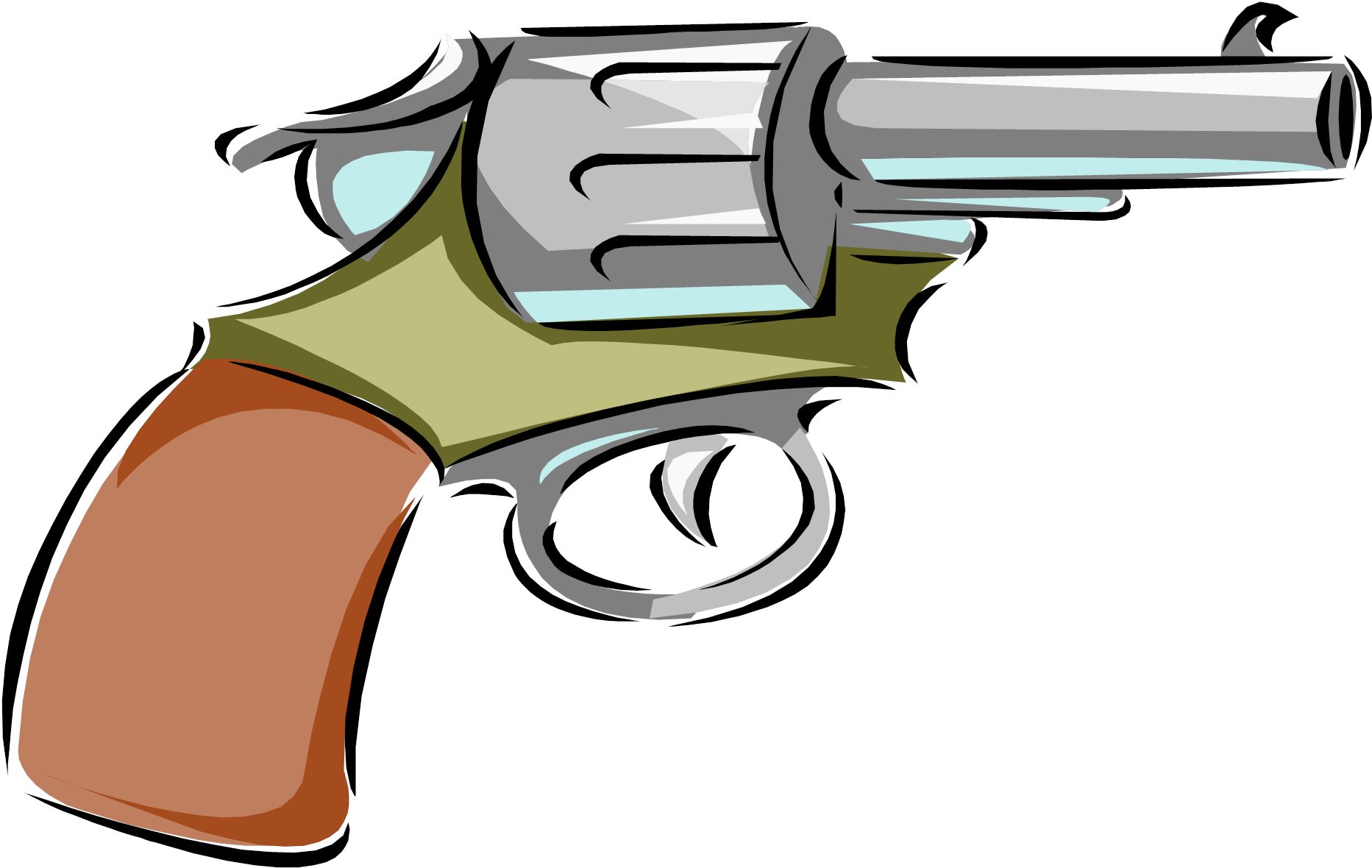 Cartoon Revolver Gun