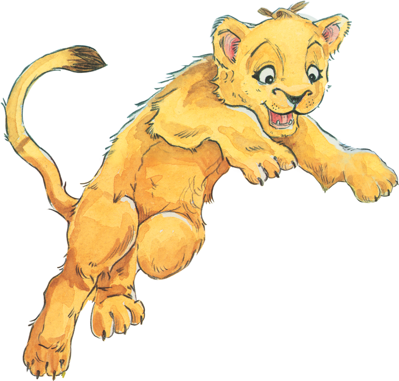 A Cartoon Of A Lion