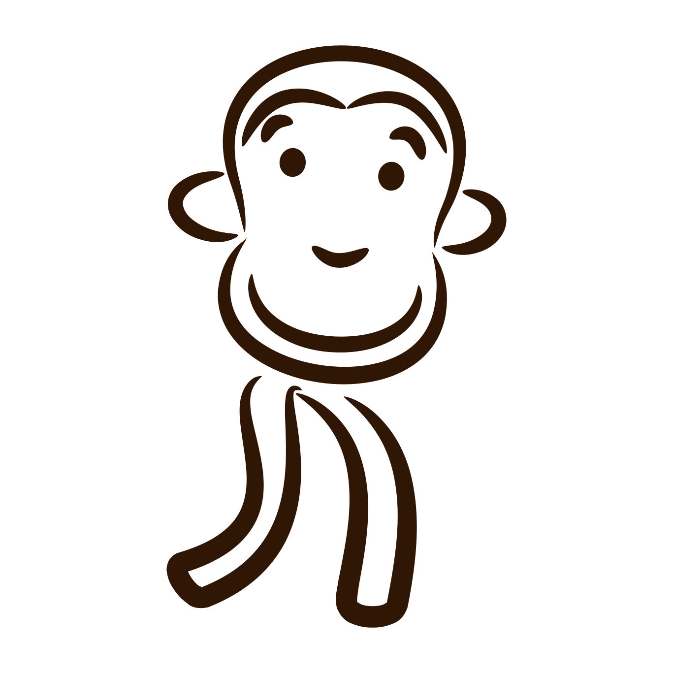A Logo Of A Monkey