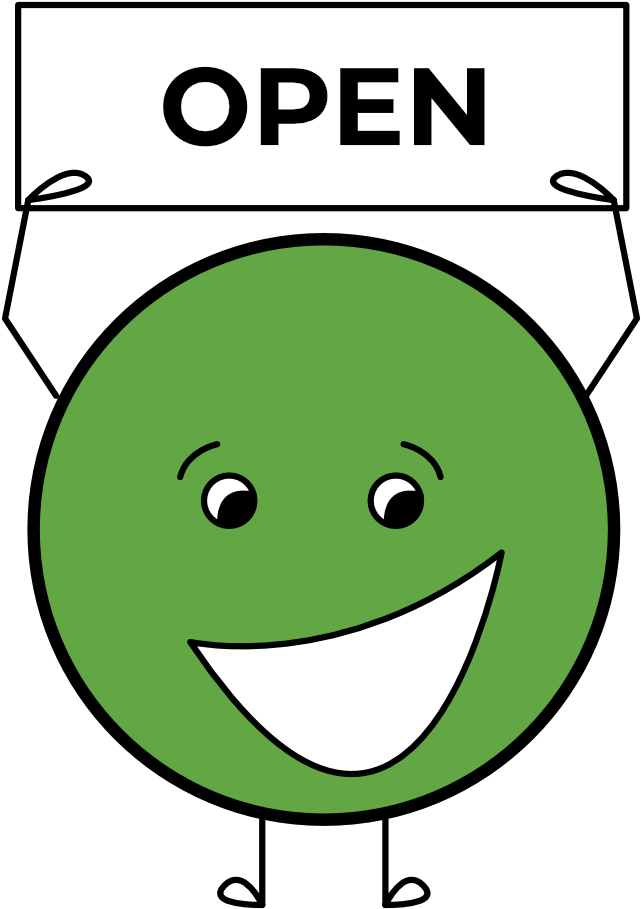 A Green Face With A White Smile