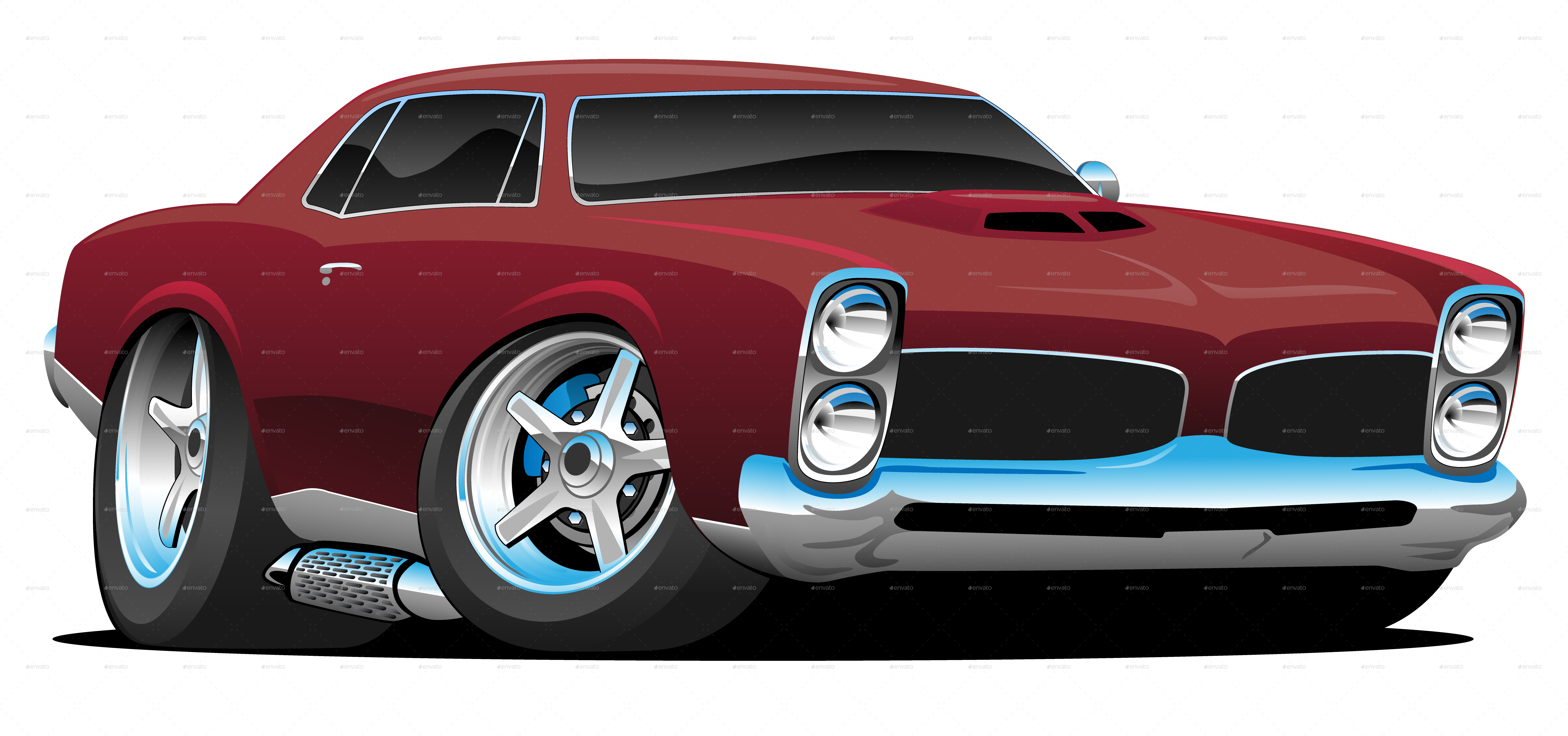 Cartoon Images Of Classic Cars, Hd Png Download