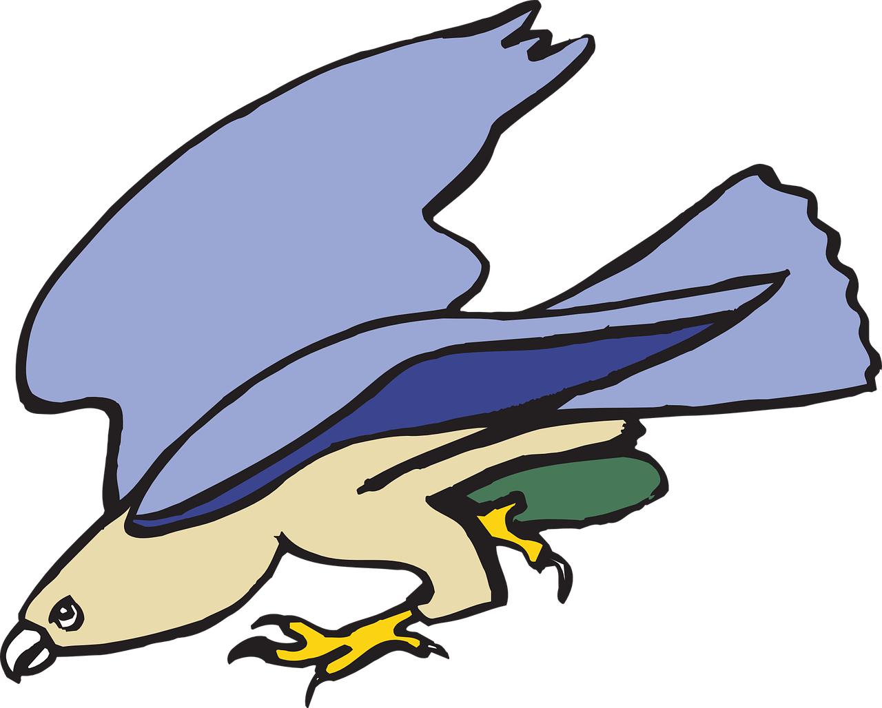 Cartoon Kite Bird Clipart, Hd Png Download