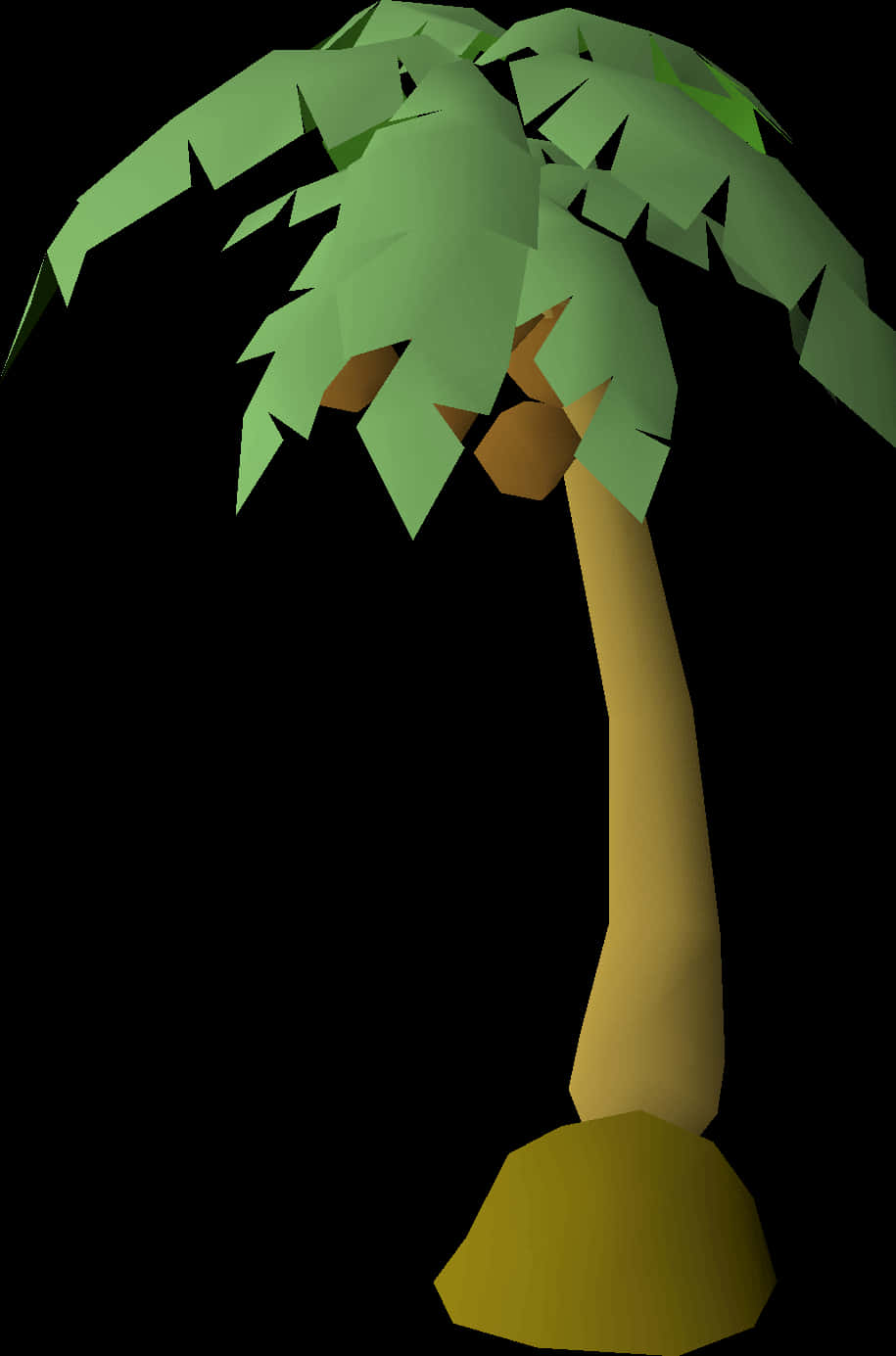 A Low Poly Palm Tree