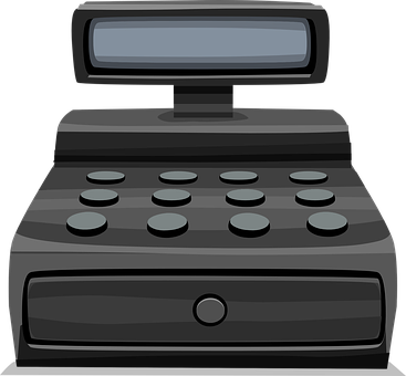 A Cash Register With A Screen