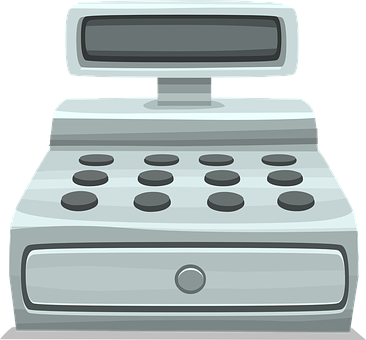 A Cash Register With A Screen